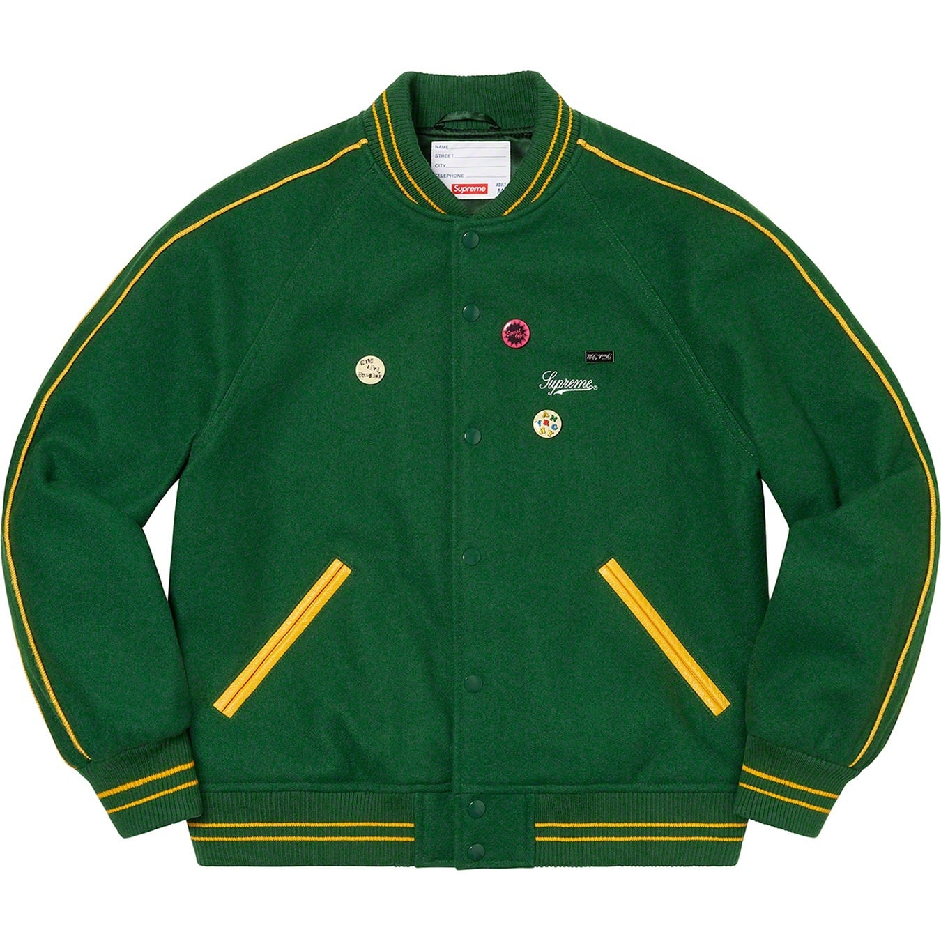 Jamie Reid/Supreme It's All Bollocks Varsity Jacket view 23